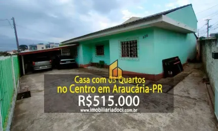 Casa com 3 dormitórios à venda, 95 m² por R$ 515.000,00 - Centro - Araucária/PR