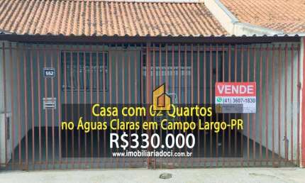 Casa com 2 dormitórios à venda, 79 m² por R$ 330.000,00 - Águas Claras - Campo Largo/PR