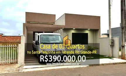 Casa de 03 Quartos no Santa Terezinha em Fazenda Rio Grande-PR  - A venda por R$390.000,00