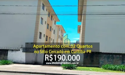 Apartamento com 02 quartos no sítio cercado em curitiba-pr  - a venda por r$190.000,00