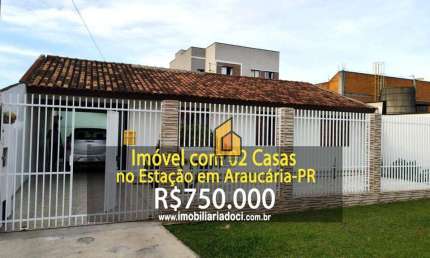 Imóvel com 02 Casas no Estação em Araucária-PR  - A venda por R$750.000,00