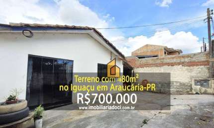 Terreno à venda, 480 m² por R$ 700.000,00 - Iguaçu - Araucária/PR