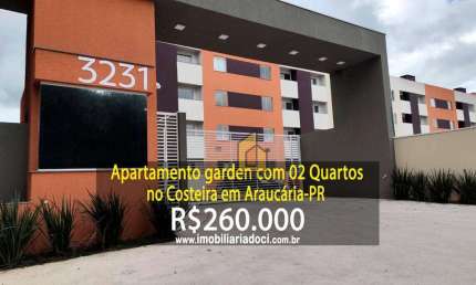 Apartamento Garden com 02 Quartos no Costeira em Araucária-PR  - A venda por R$260.000,00