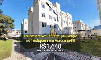 Apartamento com 02 Quartos no Tindiquera em Araucária-PR  - Locação por R$1.640,00