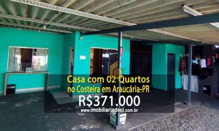 Casa com 02 Quartos no Costeira em Araucária-PR  - A venda por R$371.000,00