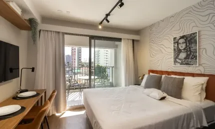 STUDIO MOBILIADO 30 m² - Metrô Eucaliptos, São Paulo, SP