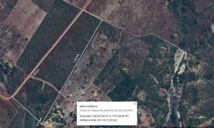 chácara de 13,86 hectares toda no cerradão bruto sem benfeitorias