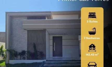 Casa em condomínio fechado com 3 quartos à venda na R Crisântemos, sn, São João Del Rei, Cuiabá