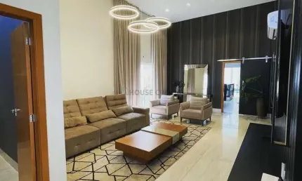 Vende/ Aluga Linda casa com 3 suítes - mobiliada - Condomínio Alphaville 2