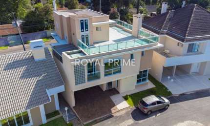 Sobrado Triplex em Condomínio, com Quintal e 4 dormitórios à venda, 354 m² - Santa Felicidade - Curitiba/PR