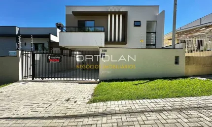 Sobrado Alto Padrão 136m²- 03 Dormitórios- Cidade Jardim- São José dos Pinhais -PR