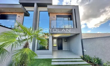 Sobrado NOVO 148m² - 03 dormitórios – Conj. Júpiter/Afonso Pena - São José dos Pinhais