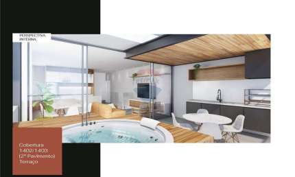 Cobertura 3 quartos  suíte de frente, terraço privativo, jacuzzi com 2 vagas de garagem numerada, Playground e  Brinquedoteca, Piscina.