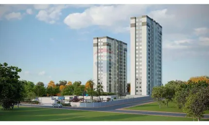 Apartamento com 2 dormitórios,banheiro,sala e cozinha conjugada.