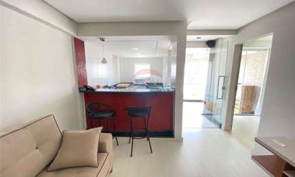 Apartamento Quarto e sala mobiliado com varanda no Minas Flat , rua Braz Bernardino para locação em cima do Braz Shopping