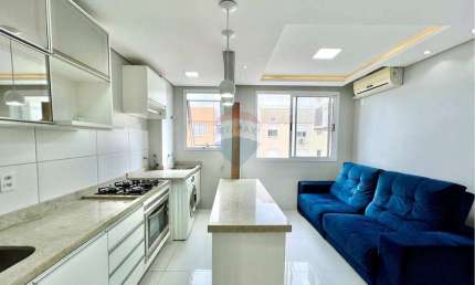 Apartamento mobiliado À VENDA, 2 dormitórios, 42m²,  Residencial Villaggio Ventura, bairro Olaria, Canoas, RS