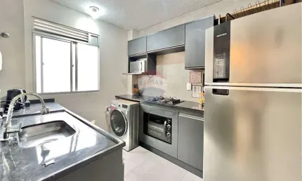 Apartamento à venda semimobiliado com 2 dormitórios, condomínio porto ametista, bairro são josé - canoas rs