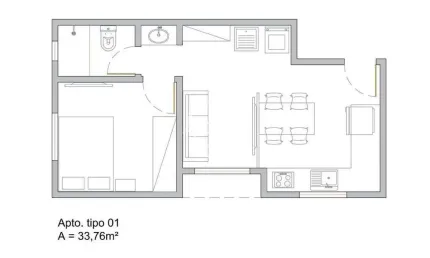 Flat prÓximo Á unifebe, Santa Terezinha, Brusque - SC