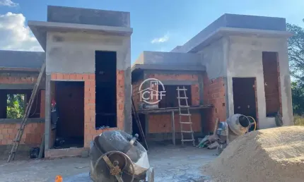 Casa nova  de uma suíte e dois dormitórios, pomerânia, guabiruba - sc