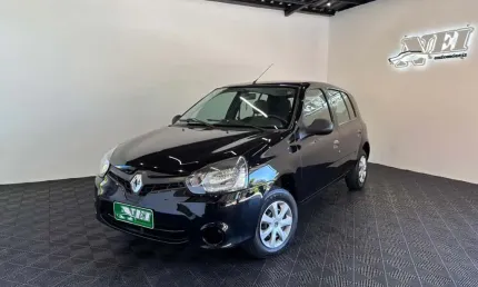Renault clio rn/alizé/expr./1.0 hi-power 16v 5p  - preta - 2013/2014
