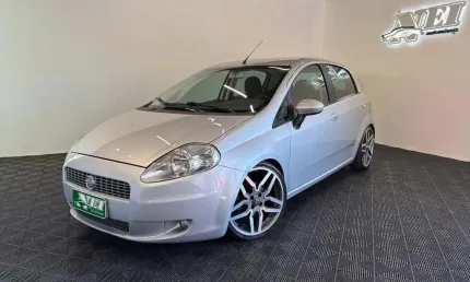 Fiat punto  elx 1.4 fire flex 8v 5p  - prata - 2008/2008