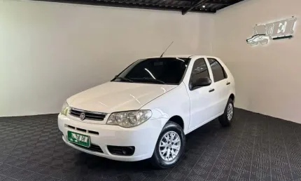 Fiat palio 1.0/ trofeo 1.0 fire/ fire flex 4p  - branca - 2015/2015