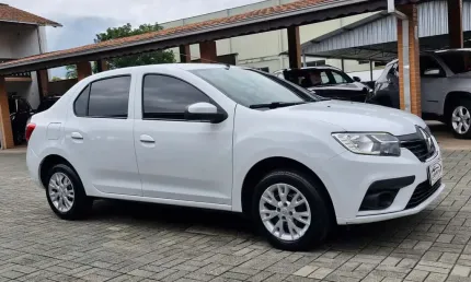 Renault logan zen flex 1.6 16v 4p mec.  - branca - 2020/2021