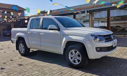 Volkswagen amarok trendline cd 2.0 tdi 4x4 dies aut  - branca - 2015/2016