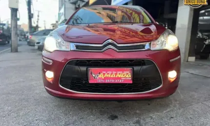 Citroën c3 exclusive 1.5 flex 8v 5p mec. - vermelha - 2015/2015