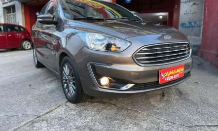 Ford ka 1.5 sedan titanium 12v flex 4p aut. - cinza - 2019/2019