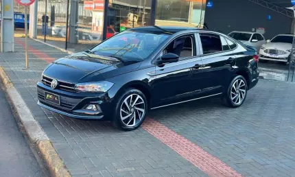 Volkswagen virtus highline 200 - preta - 2020/2021