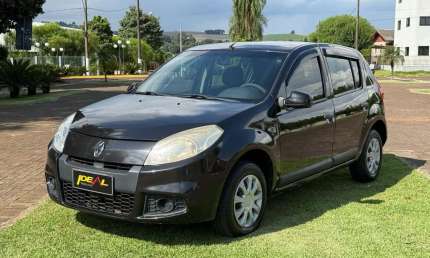 Renault sandero expression hi-flex 1.0 16v 5p  - preta - 2011/2012