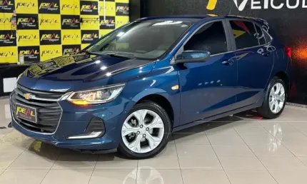 Chevrolet onix 1.0 premier  - azul - 2019/2020