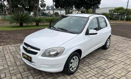 Chevrolet celta 1.0l lt - branca - 2014/2015