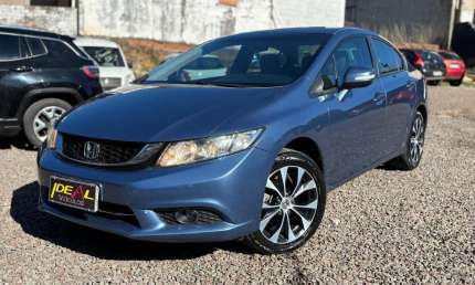 Honda civic lxr 2.0 - azul - 2014/2015