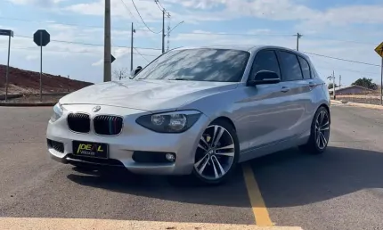 Bmw 116ia 1.6 turbo - prata - 2013/2014