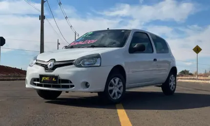 Renault clio authentique - branca - 2013/2014