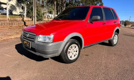 Fiat uno mille way econ - vermelha - 2012/2013