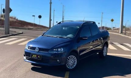 Volkswagen saveiro highline 1.6  - azul - 2015/2016