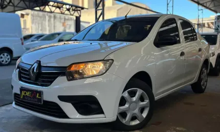 Renault logan life 1.0 - branca - 2020/2021