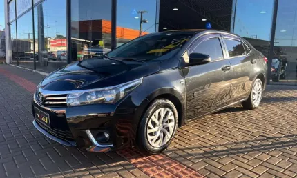 Toyota corolla gli 1.8  - preta - 2015/2016