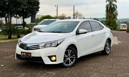 Toyota corolla xei20flex - branca - 2014/2015