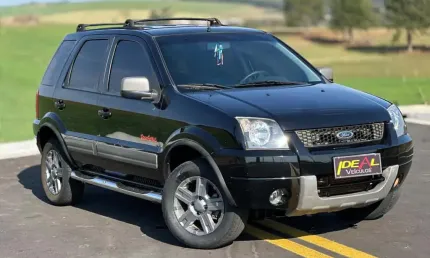 Ford ecosport xlt 1.6 flex 8v 5p  - preta - 2007/2007