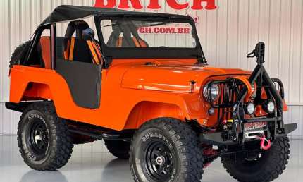 Ford jeep willys 4x4 - laranja - 1977/1977