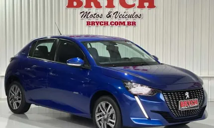 Peugeot 208 allure 1.6 flex 16v 5p aut.  - azul - 2021/2022