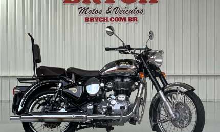Royal enfield classic chrome 500 efi abs - preta - 2017/2017