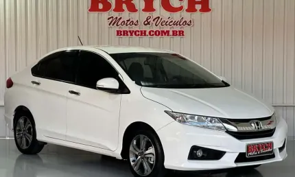 Honda city sedan ex 1.5 flex 16v 4p aut.  - branca - 2015/2015