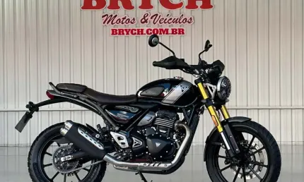 Triumph scrambler 400 x abs - preta - 2024/2024