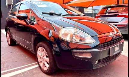 Fiat punto attractive 1.4 fire flex 8v 5p - preta - 2012/2013