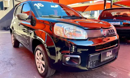Fiat uno attractive 1.0 - preta - 2015/2016